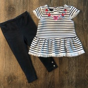 Tommy Hilfiger 2 Piece Tunic & Denim Legging Set